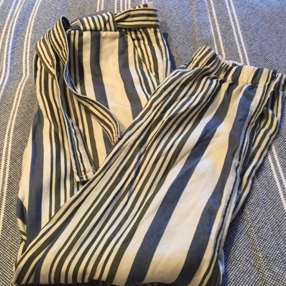 Loft striped jogger pants